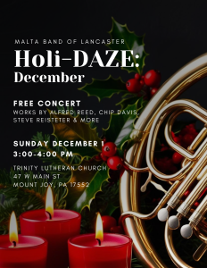 Holi-DAZE: Free concert December 1
